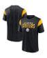 Фото #4 товара Men's Black Pittsburgh Steelers Home Stretch Team T-shirt