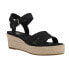 Фото #3 товара TOMS Audrey Espadrille Wedge Womens Black Casual Sandals 10020749T-001