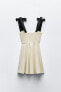 Фото #6 товара Мини-платье из смесового льна с контрастными бантами ZARA