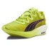 Фото #2 товара Puma FastFwd Nitro Elite Psychedelic Rush Running Womens Green, Yellow Sneakers