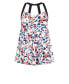 Фото #1 товара Plus Size Hi Back Print Swim Dress