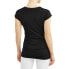 Oh! Mamma Womens Maternity Basic V-Neck T-Shirt Flattering Side Ruching 2X Black