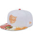 ფოტო #1 პროდუქტის Men's White, Orange Chicago White Sox Flamingo 59FIFTY Fitted Hat
