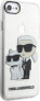 Karl Lagerfeld Etui Karl Lagerfeld KLHCI8HNKCTGT Apple iPhone SE 2022/SE 2020/8/7 transparent hardcase Gliter Karl&Choupette