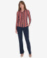 ფოტო #3 პროდუქტის Women's Striped Button Down