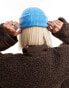 Фото #4 товара COLLUSION logo fisherman beanie in light blue