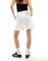 Фото #3 товара Weekday Ada track shorts with pull-on elasticated waistband in white