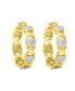 Diamond Accent Gold-plated, Silver Plated or Rose Gold Plated X and Heart Earrings