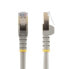 Фото #5 товара StarTech.com 0.50m CAT6a Ethernet Cable - 10 Gigabit Shielded Snagless RJ45 100W PoE Patch Cord - 10GbE STP Network Cable w/Strain Relief - Grey Fluke Tested/Wiring is UL Certified/TIA - 0.5 m - Cat6a - U/FTP (STP) - RJ-45 - RJ-45