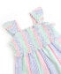 Фото #3 товара Little Girls Smocked Flutter Strap Dress