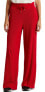 Фото #1 товара Lauren Ralph Lauren Women Red Thermal Tie Waffle-knit Sweatpants Wide Leg M