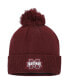 Фото #1 товара Men's Maroon Mississippi State Bulldogs 2023 Sideline COLD.RDY Cuffed Knit Hat with Pom