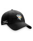 Men's Black Pittsburgh Penguins Team Logo Pride Adjustable Hat