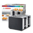 Bosch TAT7S45 - 4 slice(s) - Black,Stainless steel - Stainless steel - Buttons,Rotary - CE - EAC - UA - VDE - 1800 W