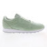 Фото #1 товара Reebok Eames Classic Mens Green Leather Lace Up Lifestyle Sneakers Shoes