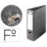 Фото #4 товара Файл-регистратор Liderpapel без корешка 80 мм металлический фиксатор, черная рукавичка