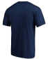 Фото #7 товара Men's Navy Atlanta Braves Team Logo Lockup T-shirt