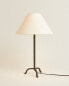 Table lamp with tripod base