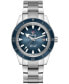 ფოტო #1 პროდუქტის Captain Cook Men's Automatic Blue Stainless Steel Bracelet Watch 42 mm