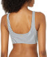 Фото #2 товара Roxy 280927 Womens Classics Full Bikini Top, Mood Indigo Colif Stripes212, L