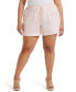 ფოტო #1 პროდუქტის Plus Size Modern Fit Seamed Linen Shorts