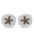 ფოტო #1 პროდუქტის Crystal Sand Dollar Sterling Silver Stud Earrings