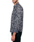 Men's Regular Fit Non-Iron Perfromance Stretch Flocked Paisley Button-Down Shirt