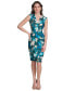 ფოტო #1 პროდუქტის Women's Floral-Print Sleeveless Dress