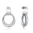 Timeless steel earrings with zircons Chic 75279E01000