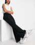 Фото #8 товара ASOS DESIGN basic wide leg jersey trouser in black