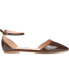 ფოტო #2 პროდუქტის Women's Reba Ankle Strap Pointed Toe Flats