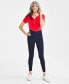 Фото #1 товара Petite Mid-Rise Pull-On Jegging Capri, Created for Macy's