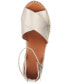 Фото #3 товара Women's Charli Ankle-Strap Espadrille Wedge Sandals