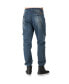 Фото #2 товара Men's Premium Knit Denim Jogger Jeans with Cargo Pockets
