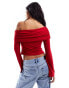 Фото #7 товара ASOS DESIGN slinky one shoulder top in red