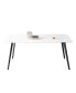 Porcelain Dining Table White 70"