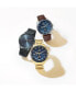 ფოტო #10 პროდუქტის Men's Chronograph Brown Leather Strap Watch 44mm