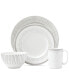 Фото #1 товара Charlotte Street East Grey Collection 4-Piece Place Setting