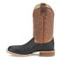 Фото #3 товара Justin Boots Moseley 11" Full Quill Ostrich Square Toe Cowboy Mens Black, Brown