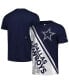 Фото #1 товара Men's Navy/Silver Dallas Cowboys Finish Line Extreme Graphic T-Shirt