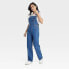 Фото #1 товара Women's 90's Baggy Jumpsuit - Universal Thread Medium Wash 8