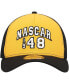 Фото #4 товара Men's Gold, Black NASCAR 9FORTY A-Frame Trucker Snapback Hat