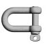 Фото #1 товара LALIZAS Large Type D Galvanized Shackle