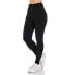 BSP Women's Leggings Black Leopard Mesh & Rhinestone Accent High-Waist Large