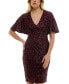 Фото #1 товара Women's Short-Sleeve Sequined Shift Dress