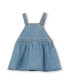 ფოტო #2 პროდუქტის Baby Girls Lara Denim Pinafore Dress