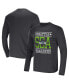 Фото #1 товара Men's NFL x Darius Rucker Collection by Heathered Charcoal Seattle Seahawks Long Sleeve T-shirt