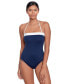 Фото #4 товара Women's Modern Bandeau One Piece Swimsuit