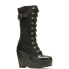 Фото #3 товара Harley-Davidson Celina 10" Lace Wedge D84732 Womens Black Motorcycle Boots