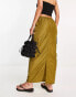 Фото #2 товара Tammy Girl maxi parachute skirt in khaki